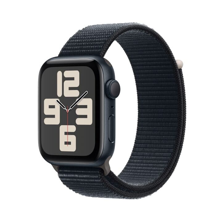 애플워치 SE GPS 44mm 미드나이트 알루미늄 케이스, 미드나이트 스포츠루프 (MREA3KH/A)