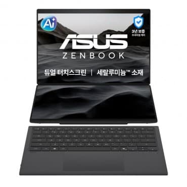 [ASUS] ASUS 젠북 듀오 UX8407AA-SN510W 울트라X9-378H RAM 32GB 1TB Arc그래픽 Win11 터치 노트북