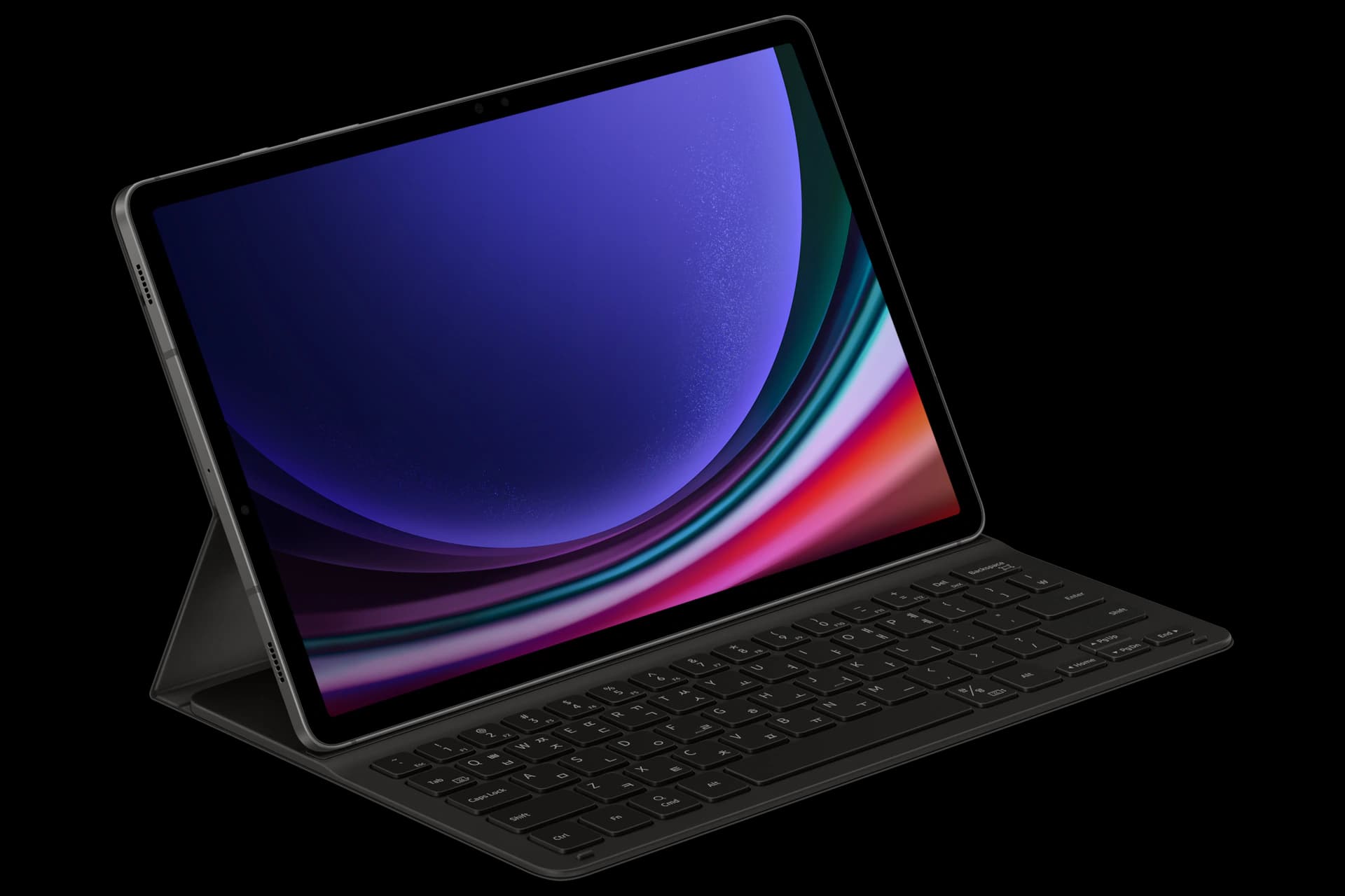 갤럭시 탭 S9 슬림 키보드 북커버 (탭 S9 FE 호환) (EF-DX710UBKGKR)