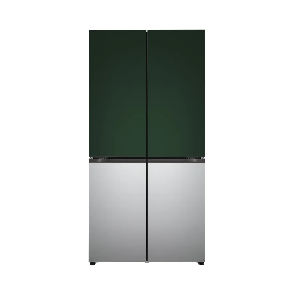 LG 디오스 오브제컬렉션 베이직 냉장고 875L 그린/실버 (M875SGS021S (본체 : M875AAA021)) (M875SGS021S)