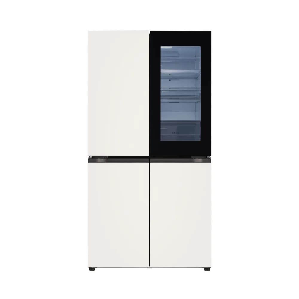 LG 디오스 오브제컬렉션 노크온 냉장고 870L 베이지/베이지 (T875MEE312)