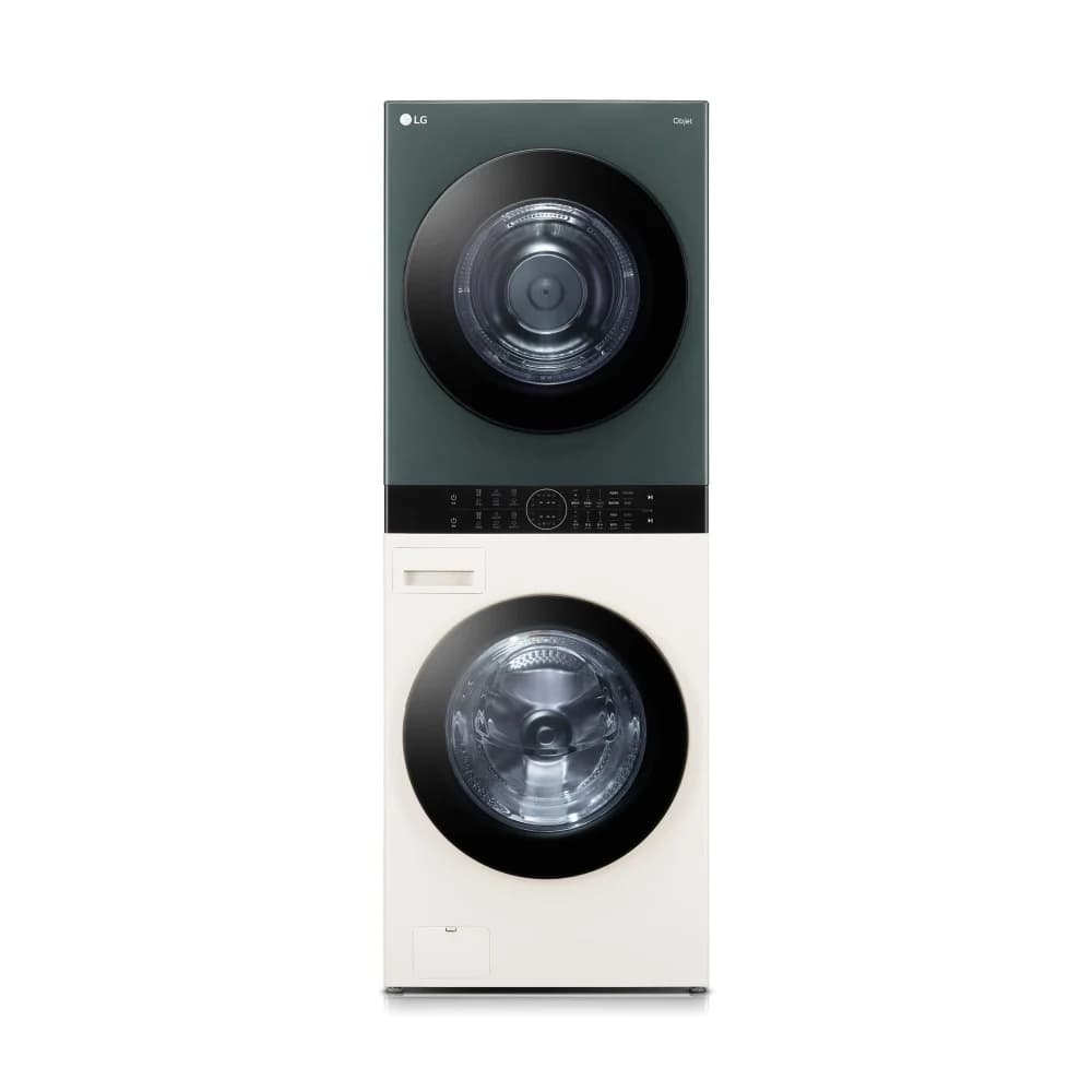 LG 트롬 오브제컬렉션 워시타워 24/20kg 네이처 그린/네이처 베이지 (W20EGHN)