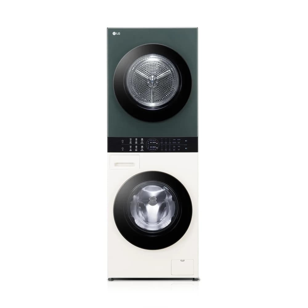 LG 트롬 오브제컬렉션 워시타워 컴팩트 13/10kg 네이처 그린/네이처 베이지 (W10EGN)