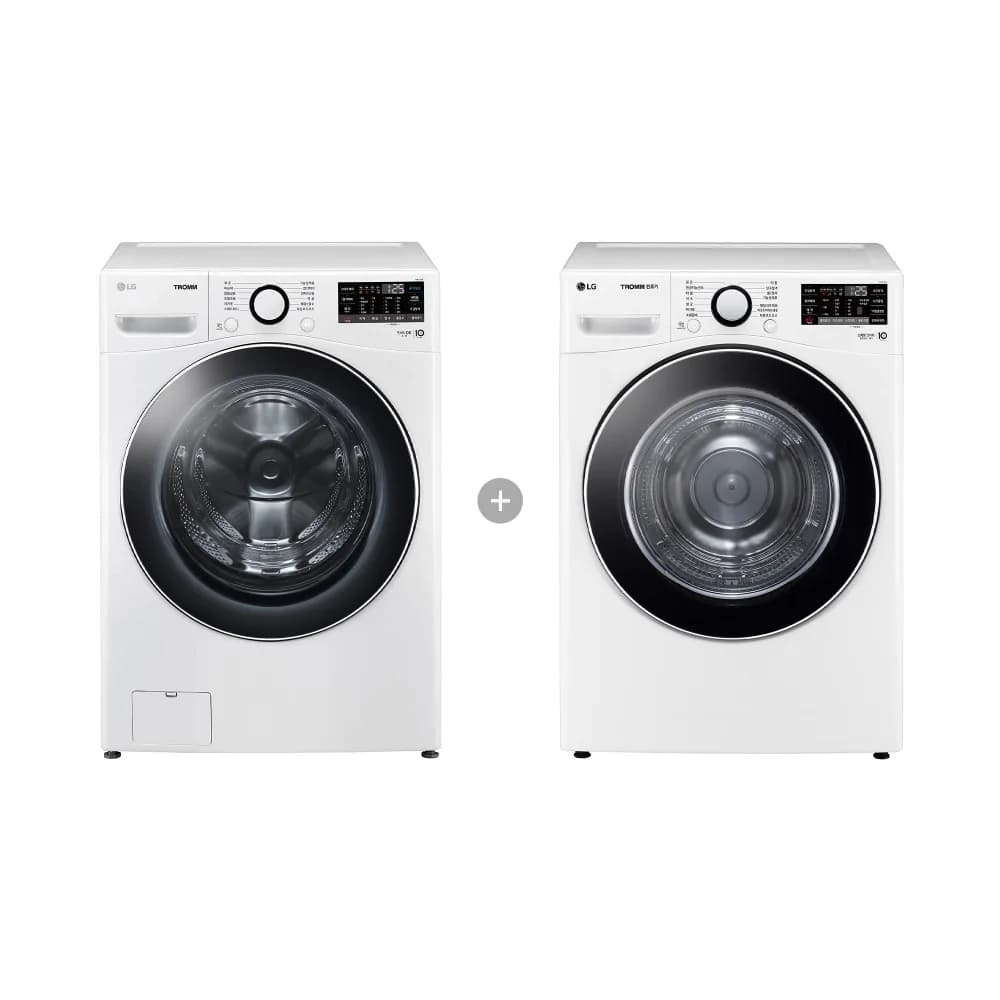 LG 트롬+건조기 24/19kg (F24WDWP-9WL)