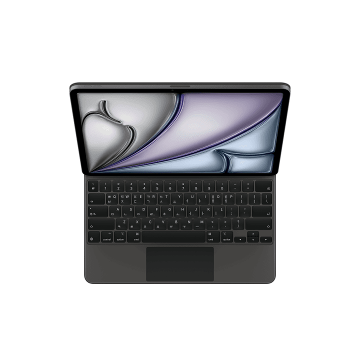 iPad Air 13(M2 모델)용 Magic Keyboard - 한국어 - 블랙 (MJQK3KH/A)