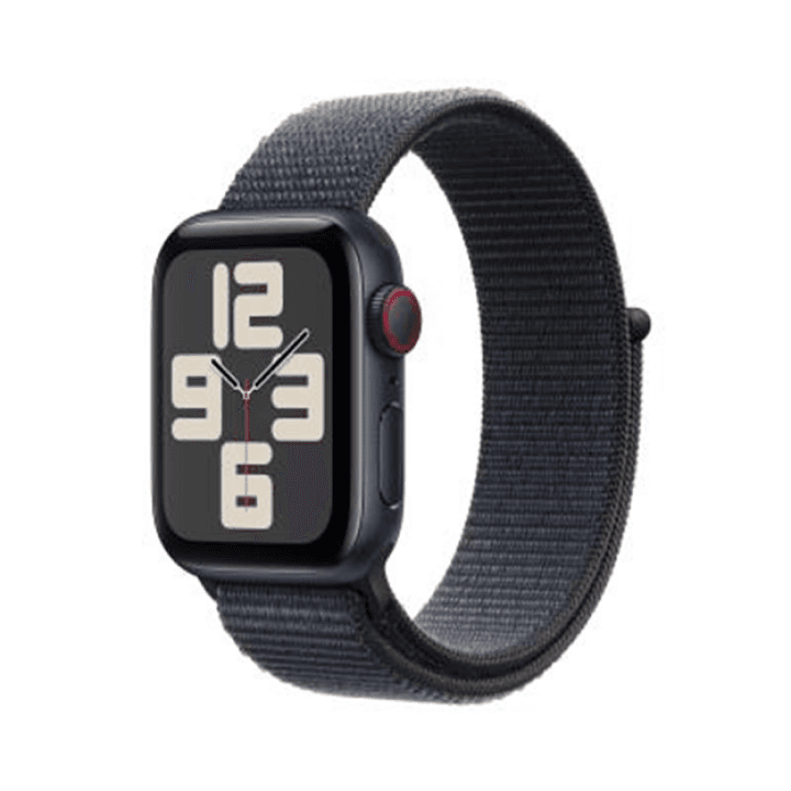애플워치 SE 2024년형 셀룰러 40mm 미드나이트 알루미늄, 잉크 스포츠 루프 (MXGA3KH/A)
