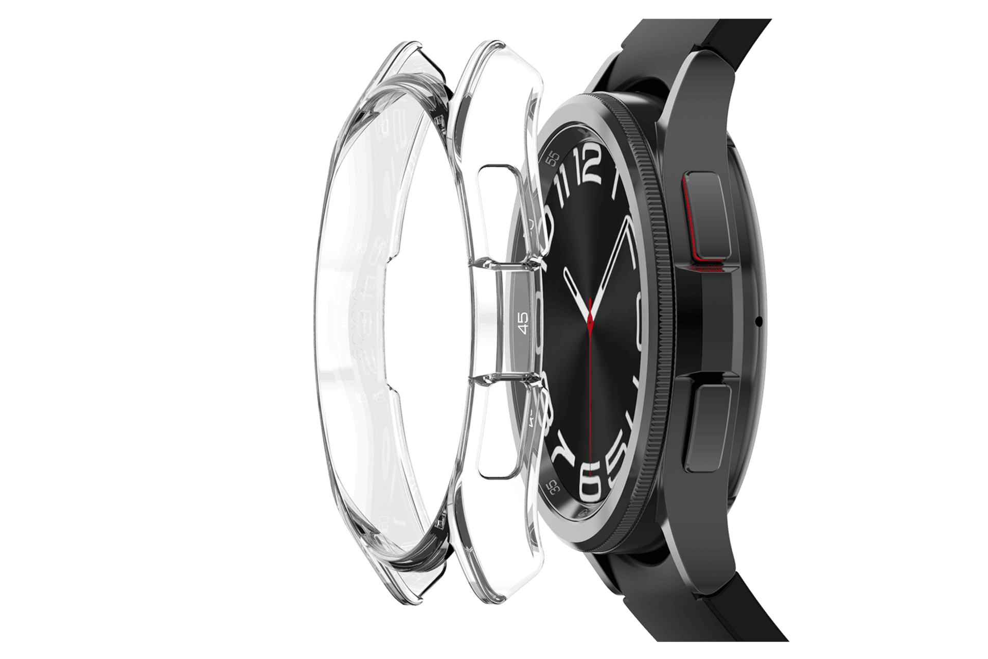 갤럭시 워치6 클래식 클리어 케이스 + 코어 강화 유리 (43mm) (GP-FPR950KDBTK)