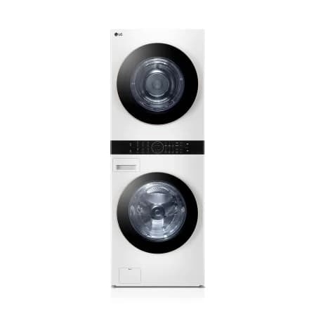 LG 트롬 오브제컬렉션 워시타워 25/20kg 릴리 화이트/릴리 화이트 (W20WHNM)