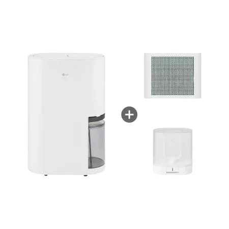 LG 휘센 오브제컬렉션 제습기 + 공기청정키트(화이트) + 건조케이스 세트 (DQ214MWGAWS)