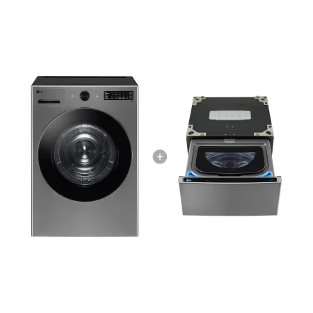 LG 트롬 오브제컬렉션 건조기+미니워시 18kg/4kg 모던 스테인리스 (RG18VNX)