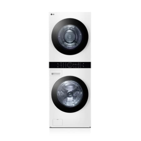 LG 트롬 오브제컬렉션 워시타워 23/20kg 릴리 화이트/릴리 화이트 (W20WANQ)