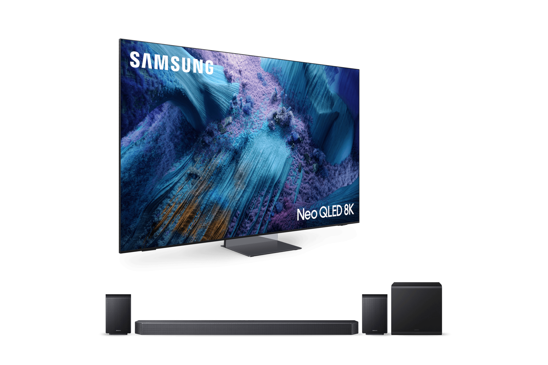 2025 Neo QLED 8K QNF990 (189cm) (솔라셀 리모트 미포함)+9.1.4ch 사운드바 Q930F (KQ75QNF990-9F9)