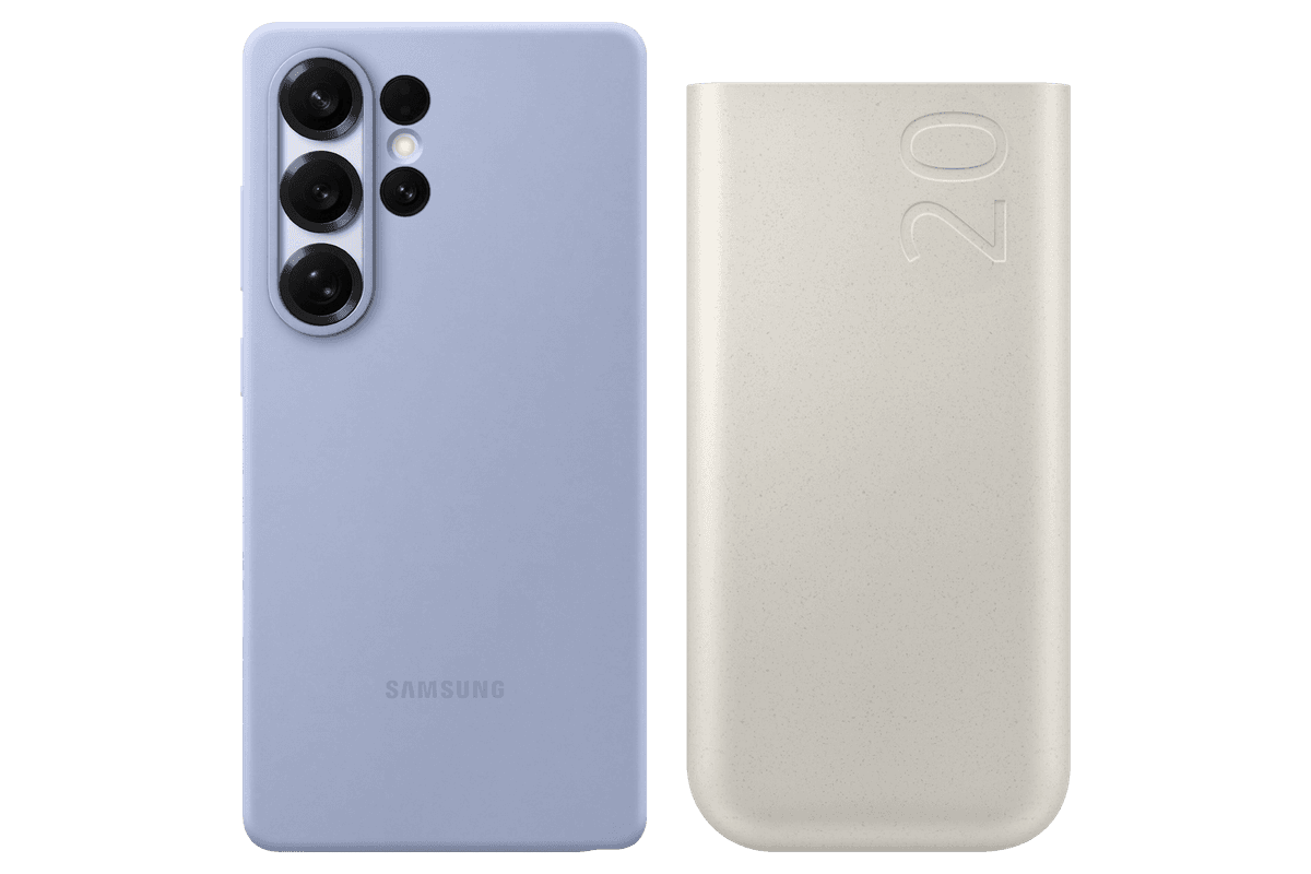갤럭시 S25 울트라 실리콘 케이스 (라이트 블루) + PD 배터리팩 20,000mAh (45W) (EF-PS938CLEMKR)