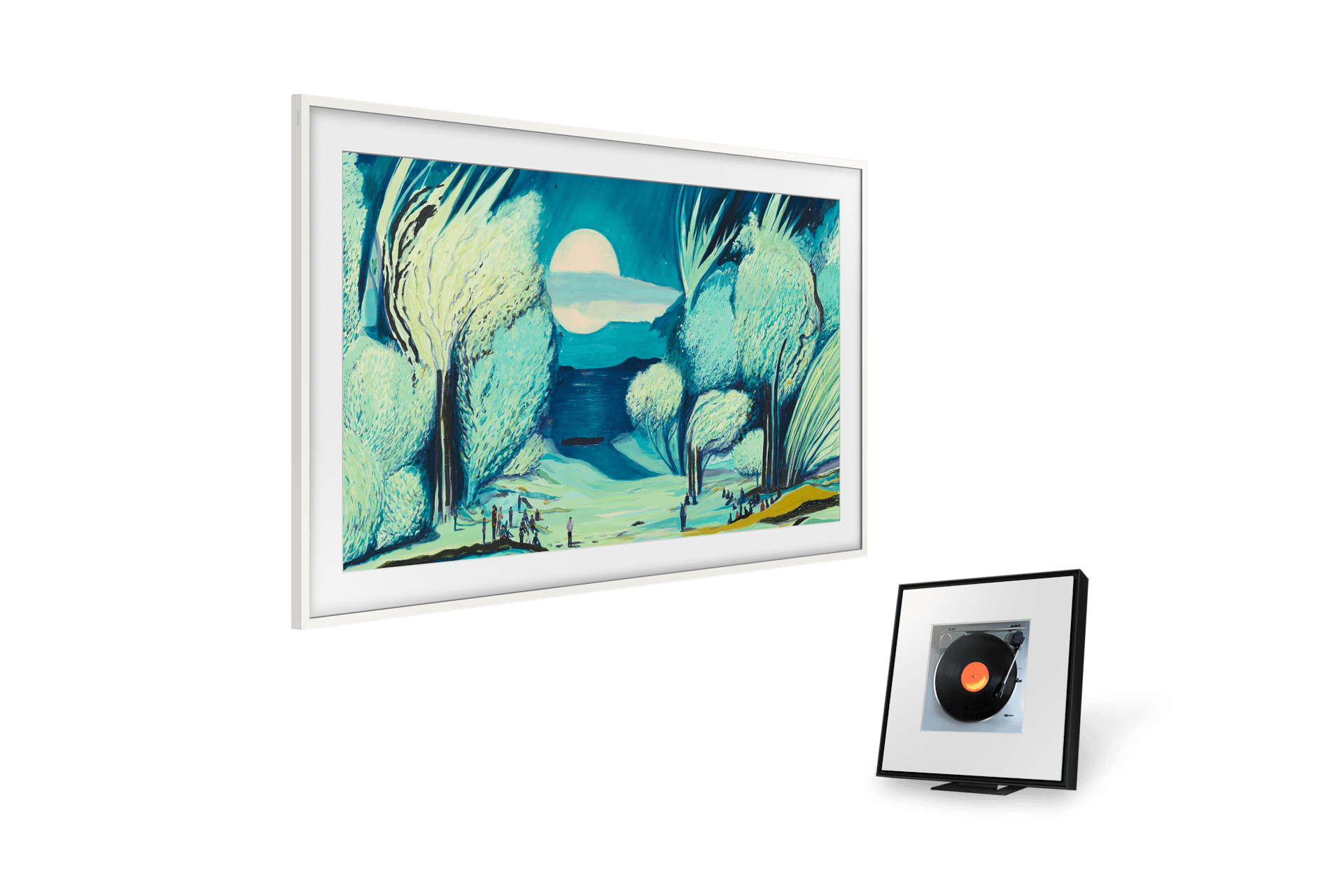 2025 The Frame (138cm) 플랫 화이트 베젤+뮤직 프레임 LS60D (KQ55LSF03-WTM)