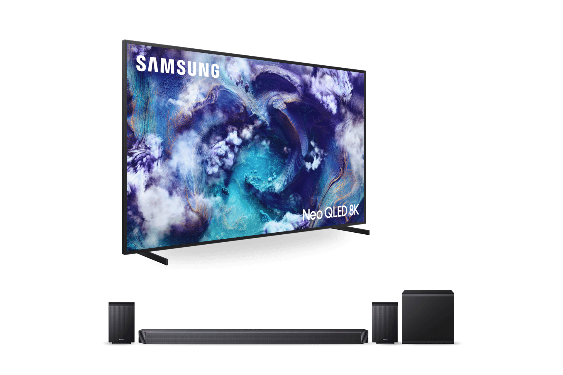 2025 Neo QLED 8K QNF900 (189cm) (솔라셀 리모트 미포함)+9.1.4ch 사운드바 Q930F (KQ75QNF900-9)