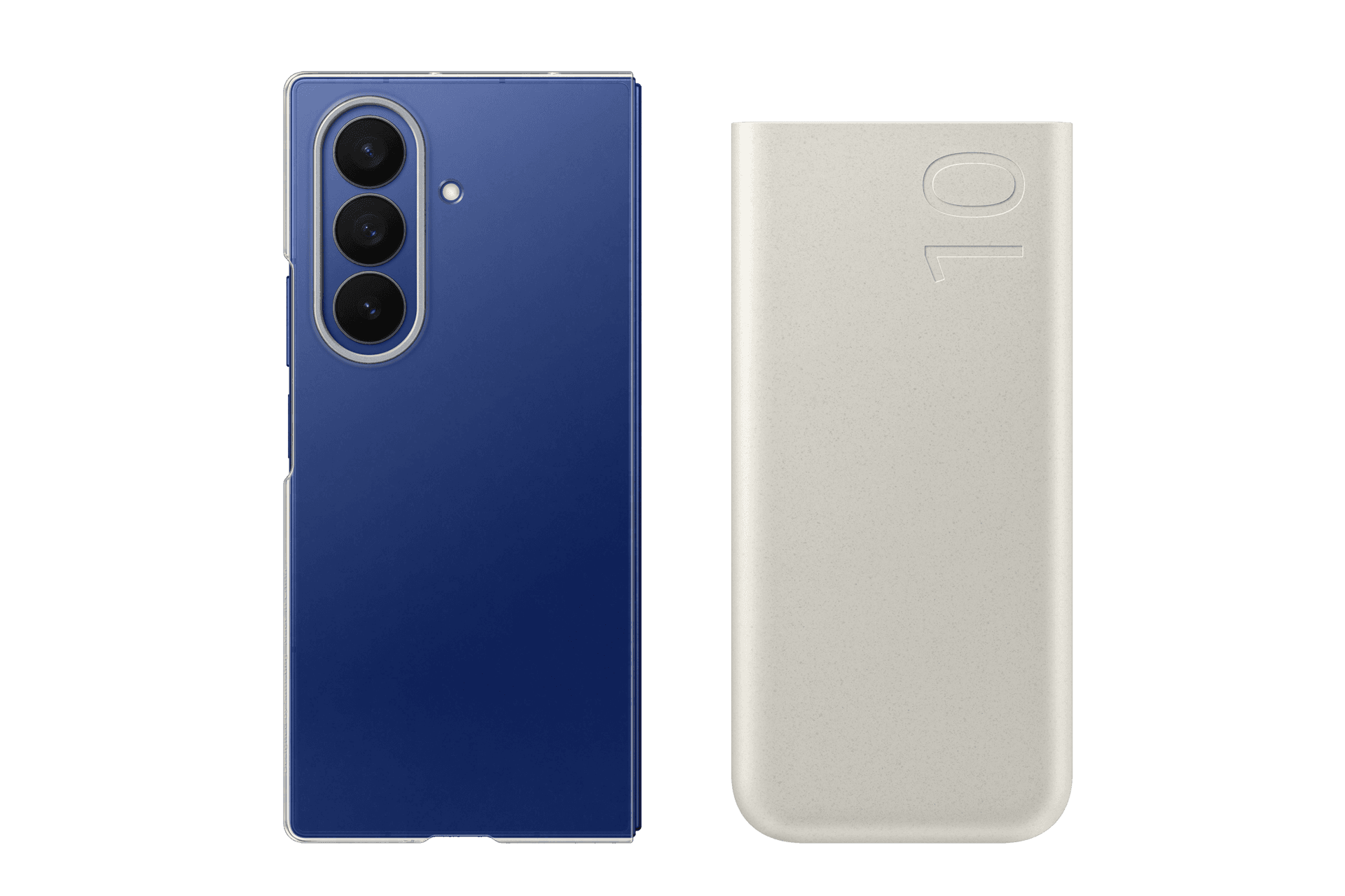 갤럭시 Z 폴드7 클리어 케이스 + PD 배터리팩 10,000mAh (2023, 25W) (EF-AF966CTCGKR)