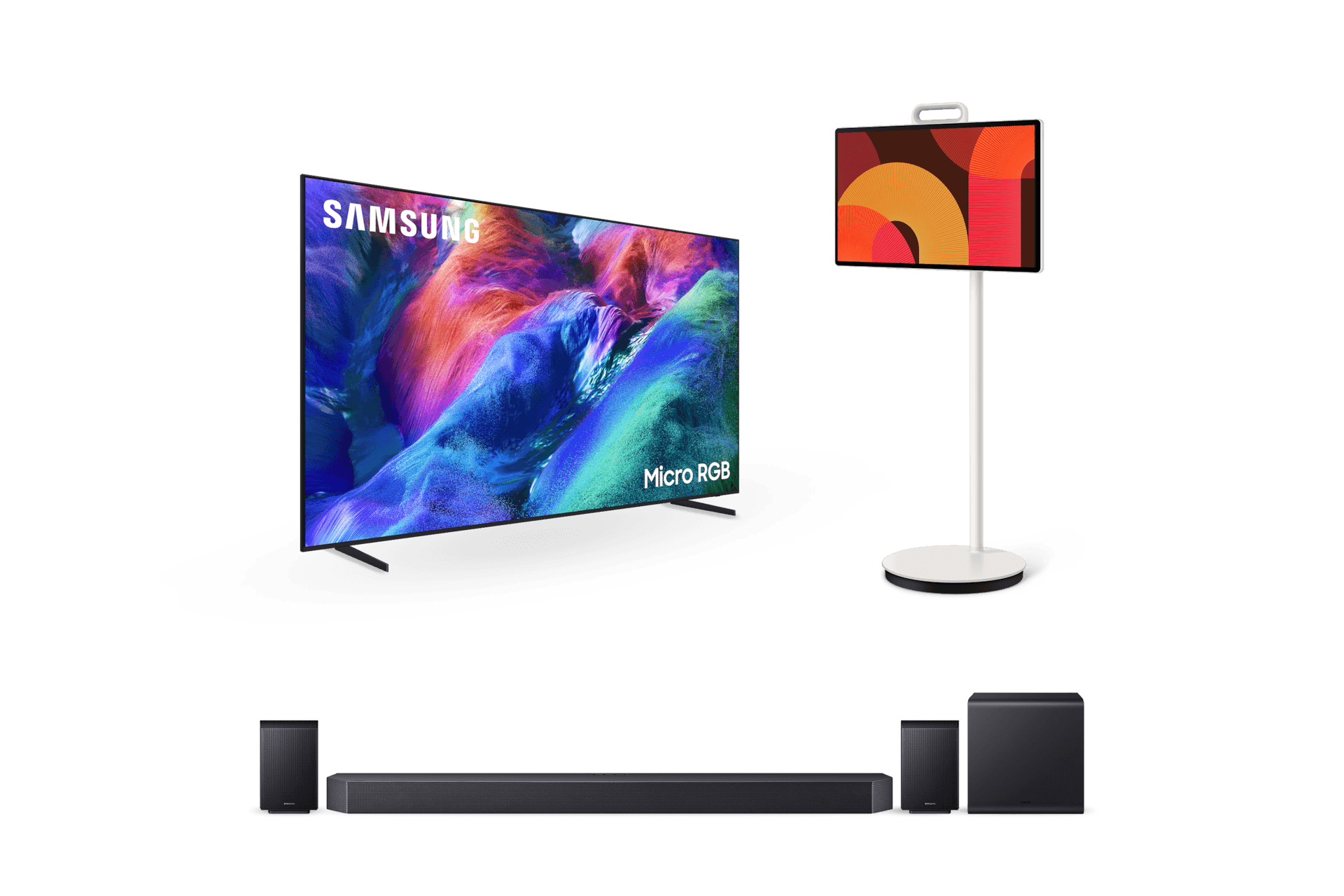 2026 Micro RGB RH85 (252cm)+2025 The Movingstyle+11.1.4ch 사운드바 Q990H (KMR100RH8599L7)