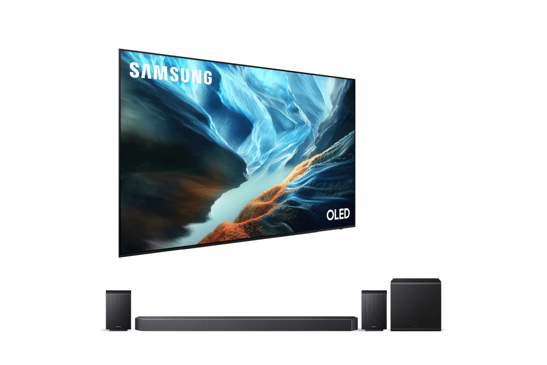 2026 OLED SH93 (195cm) 풀 모션 슬림핏 벽걸이형+9.1.4ch 사운드바 Q930H (KQ77SH93-93W)