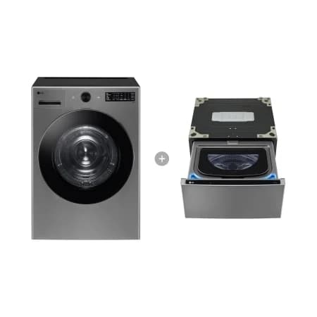LG 트롬 오브제컬렉션 건조기+미니워시 18kg/4kg 모던 스테인리스 (RG18VNX)