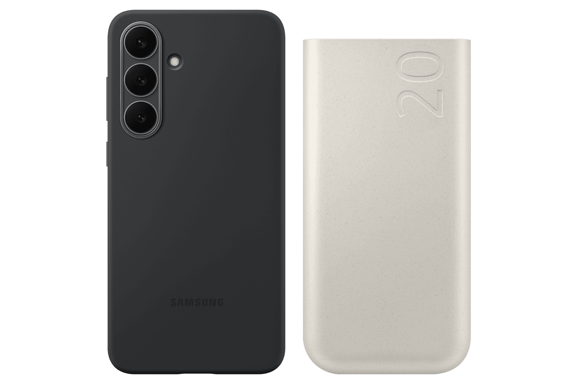 갤럭시 S25 FE 실리콘 케이스 (블랙) + PD 배터리팩 20,000mAh (45W) (EF-PS731CBKGKR)