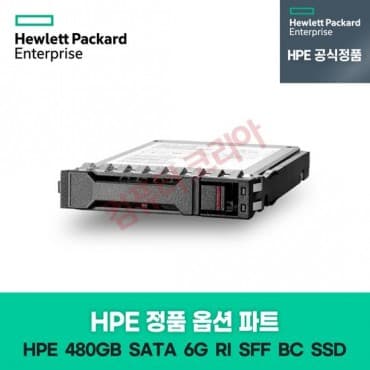 HP 서버 옵션 디스크 480GB (SATA 6G RI SFF BC MV SSD) 3년 워런티 P40497-B21 정품
