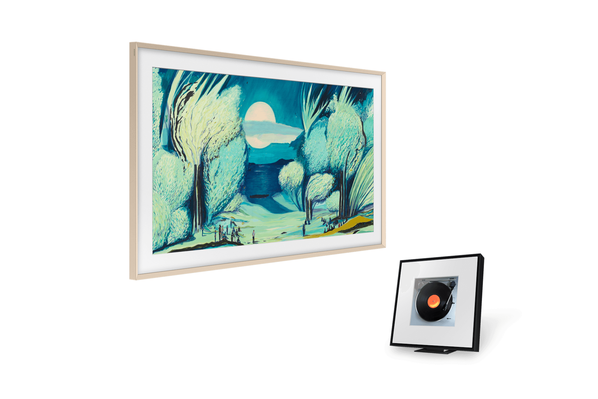 2025 The Frame (138cm) 챔퍼 샌드골드 베젤+뮤직 프레임 LS60D (KQ55LSF03-SGM)