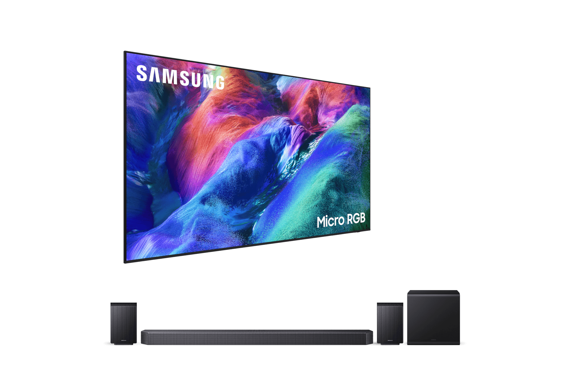 2026 Micro RGB RH85 (252cm) 벽걸이형+9.1.4ch 사운드바 Q930H (KMR100RH85-W93)