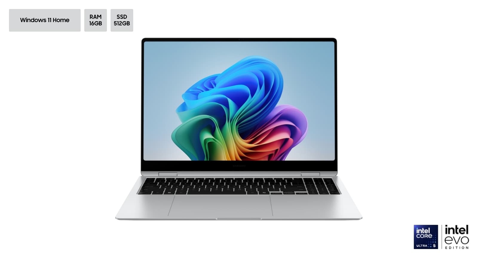 갤럭시 북5 Pro 360 40.6 cm Ultra 5 16GB 512GB 실버 (NT960QHA-KC51S)