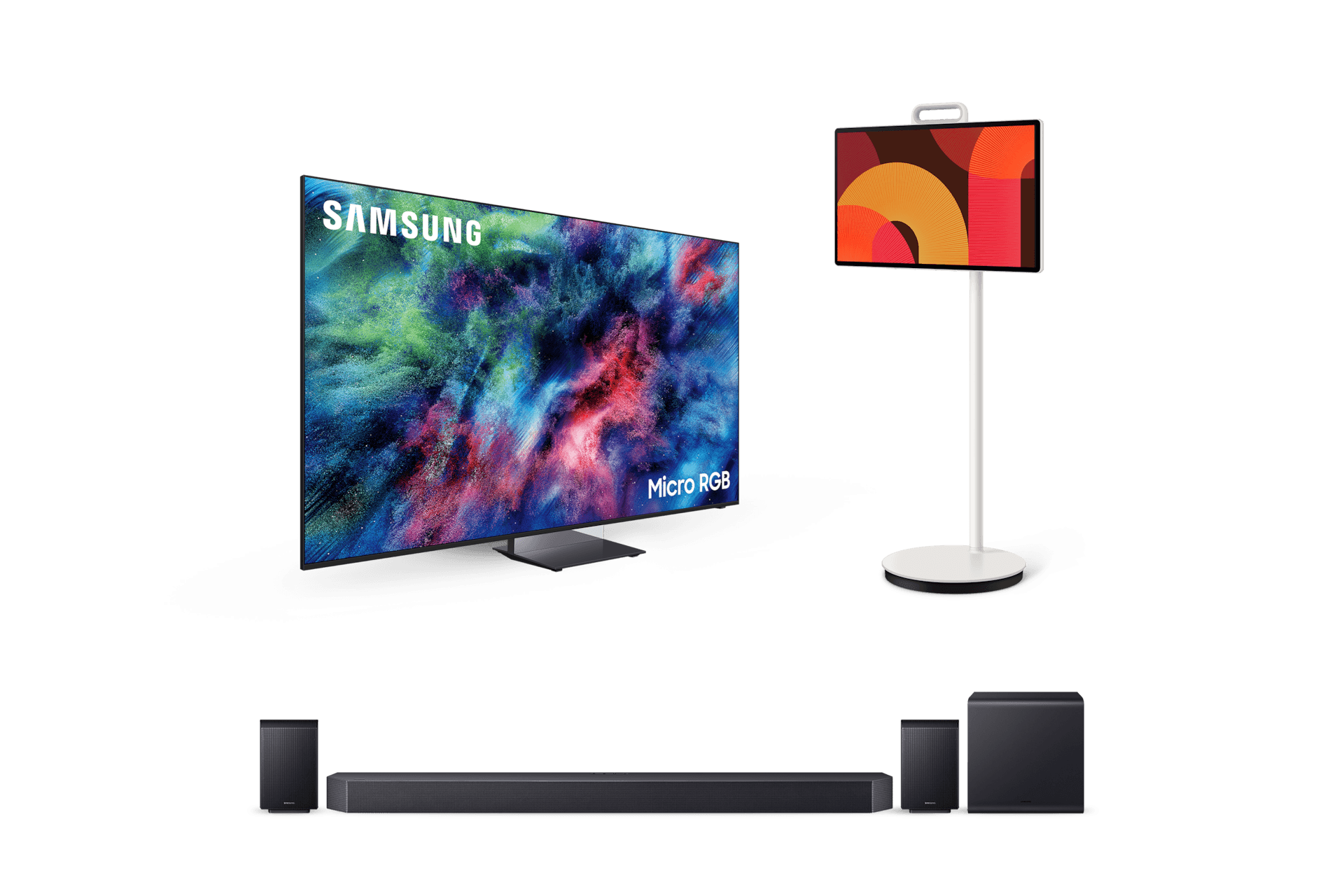2026 Micro RGB RH95 (214cm)+2025 The Movingstyle+11.1.4ch 사운드바 Q990H (KMR85RH95-99L7)