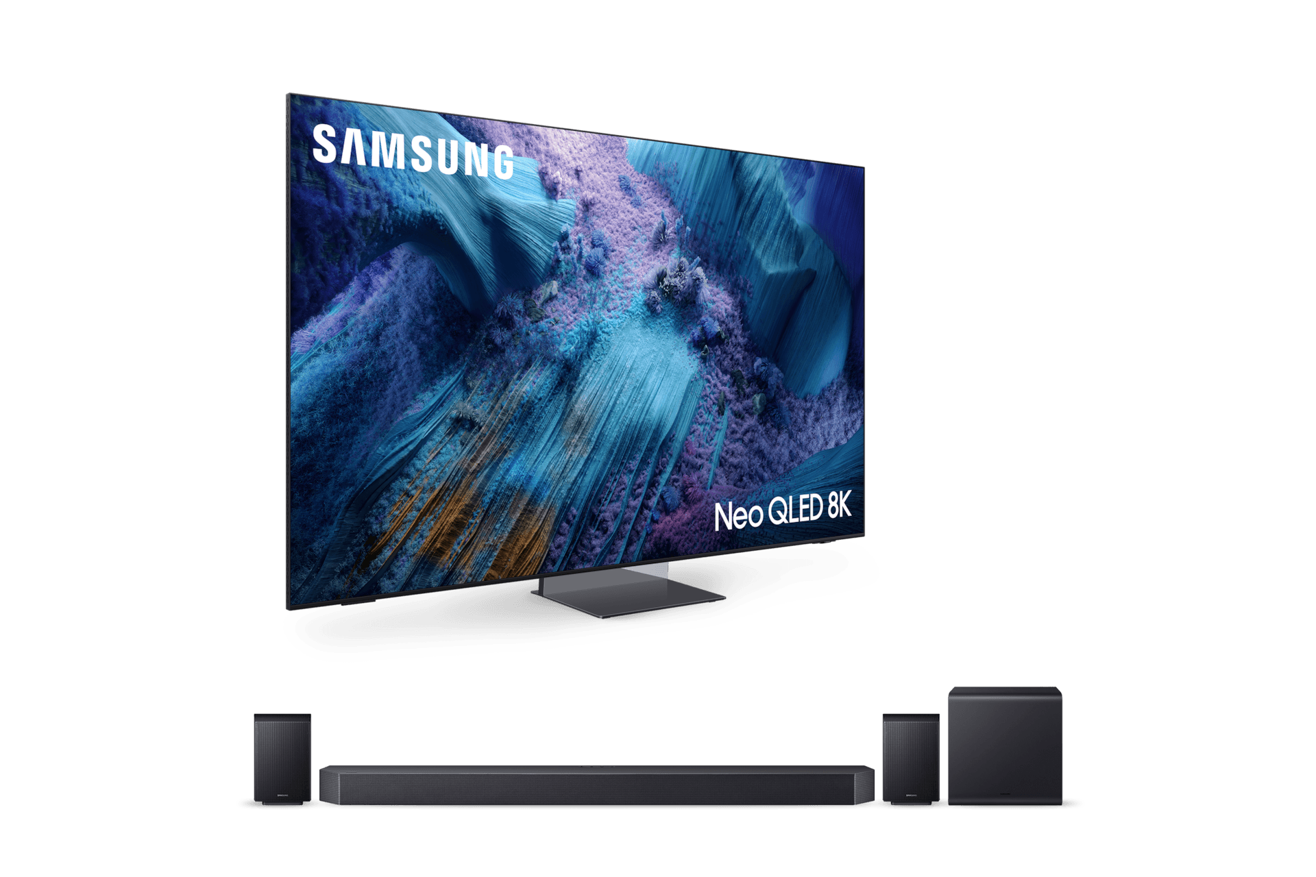 2025 Neo QLED 8K QNF990 (214cm) (솔라셀 리모트 미포함)+11.1.4ch 사운드바 Q990F (KQ85QNF990-9F9)