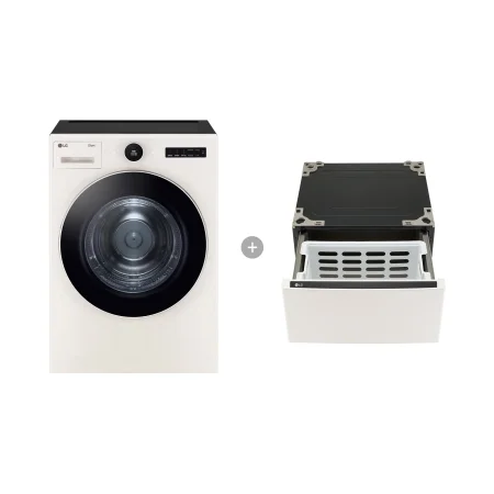 LG 트롬 오브제컬렉션 건조기+키높이 수납함 20kg 네이처 베이지 (RD20ENEF)