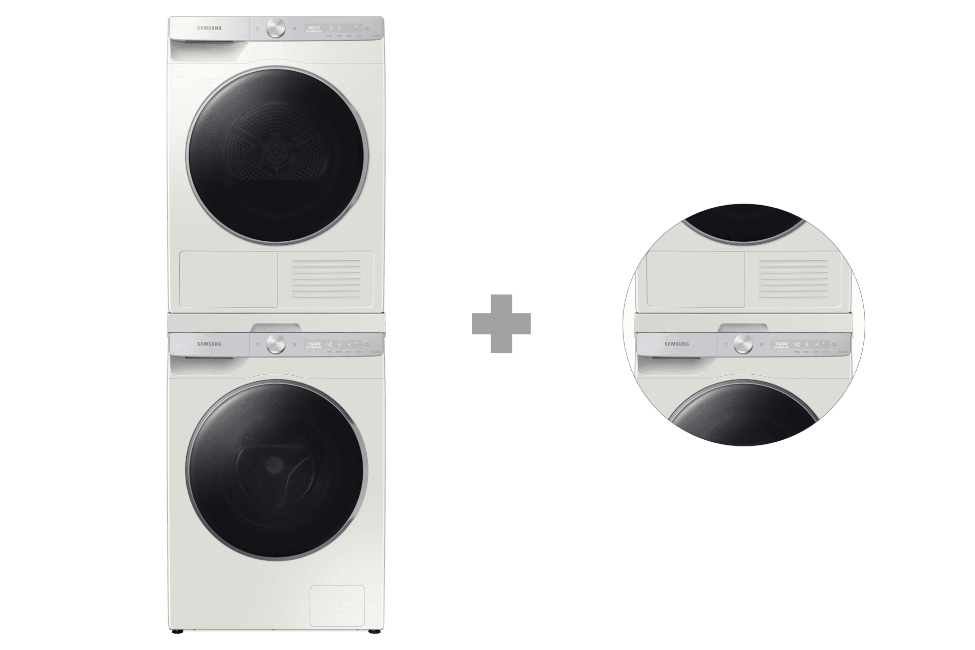 AI 세탁기+건조기 10/9kg+상단 설치 키트 (WW10TP34DSG9S)