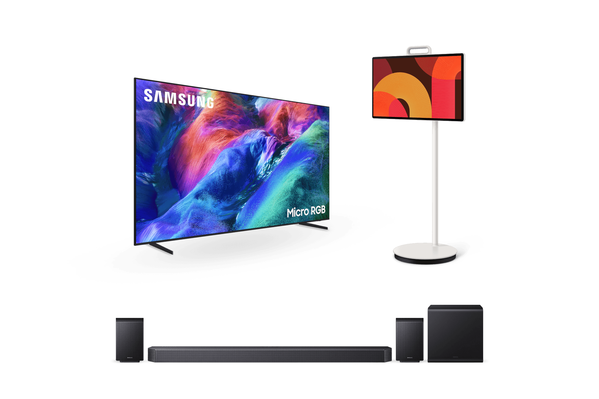 2026 Micro RGB RH85 (252cm)+2025 The Movingstyle+9.1.4ch 사운드바 Q930H (KMR100RH8593L7)