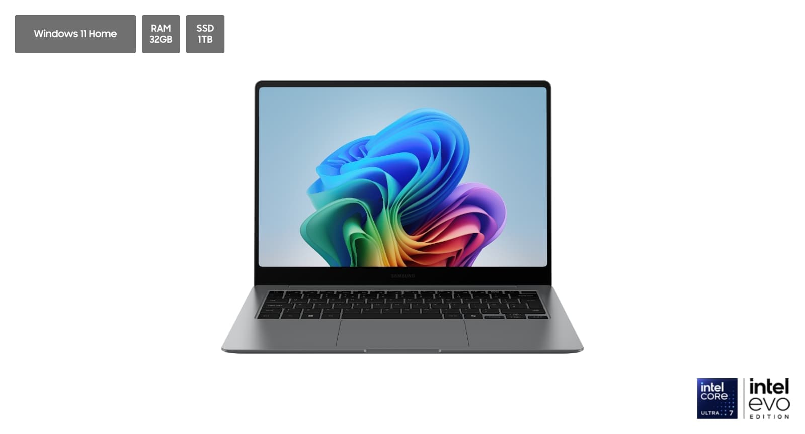 갤럭시 북5 Pro 40.6 cm Ultra 7 32GB 1TB 그레이 (NT960XHA-KD72G)