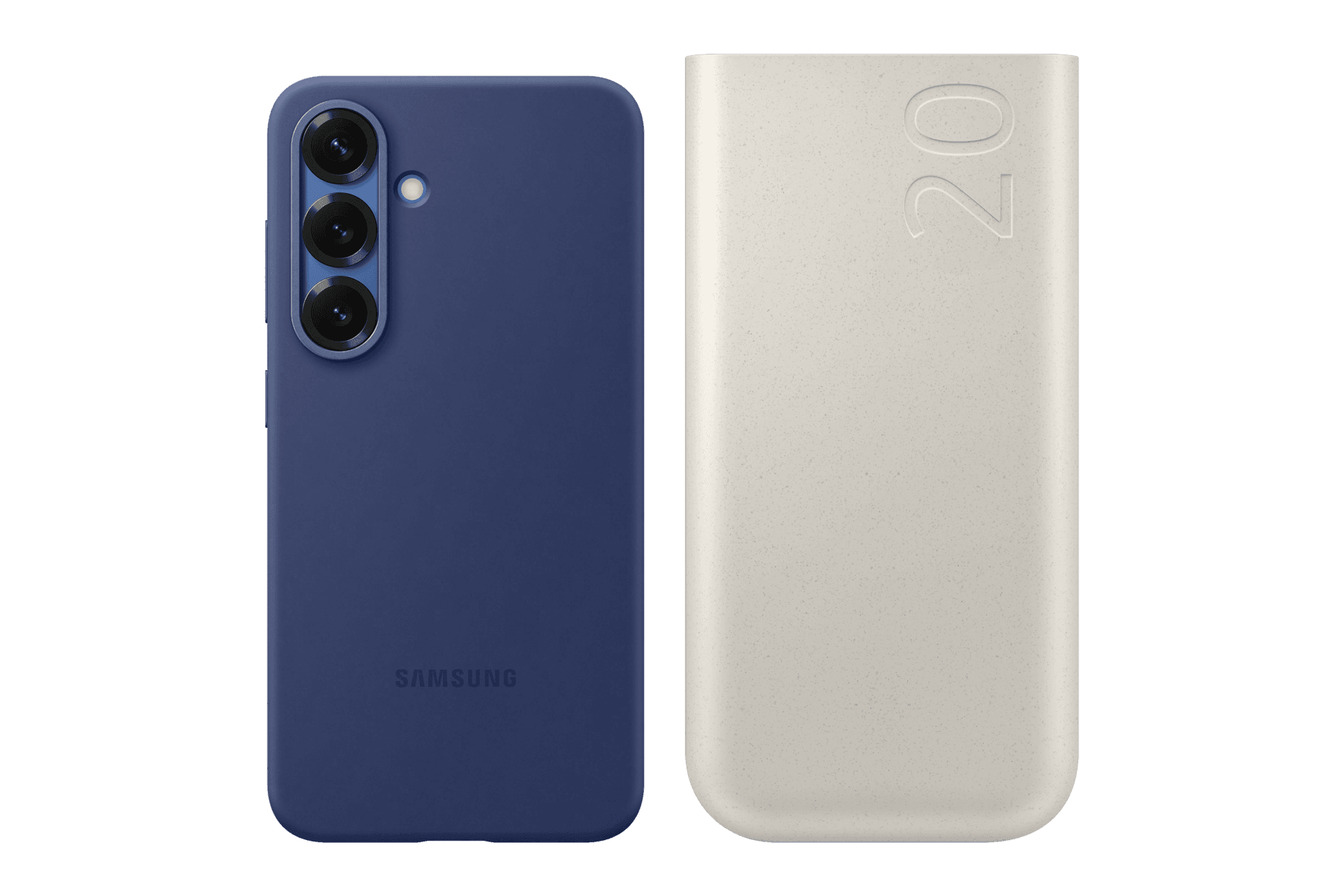 갤럭시 S25 실리콘 케이스 (블루) + PD 배터리팩 20,000mAh (45W) (EF-PS931CNEMKR)