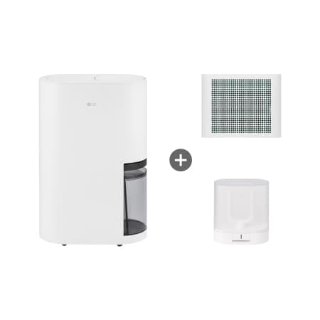 LG 휘센 오브제컬렉션 제습기 + 공기청정키트(화이트) + 건조케이스 세트 (DQ235MWGAWS)