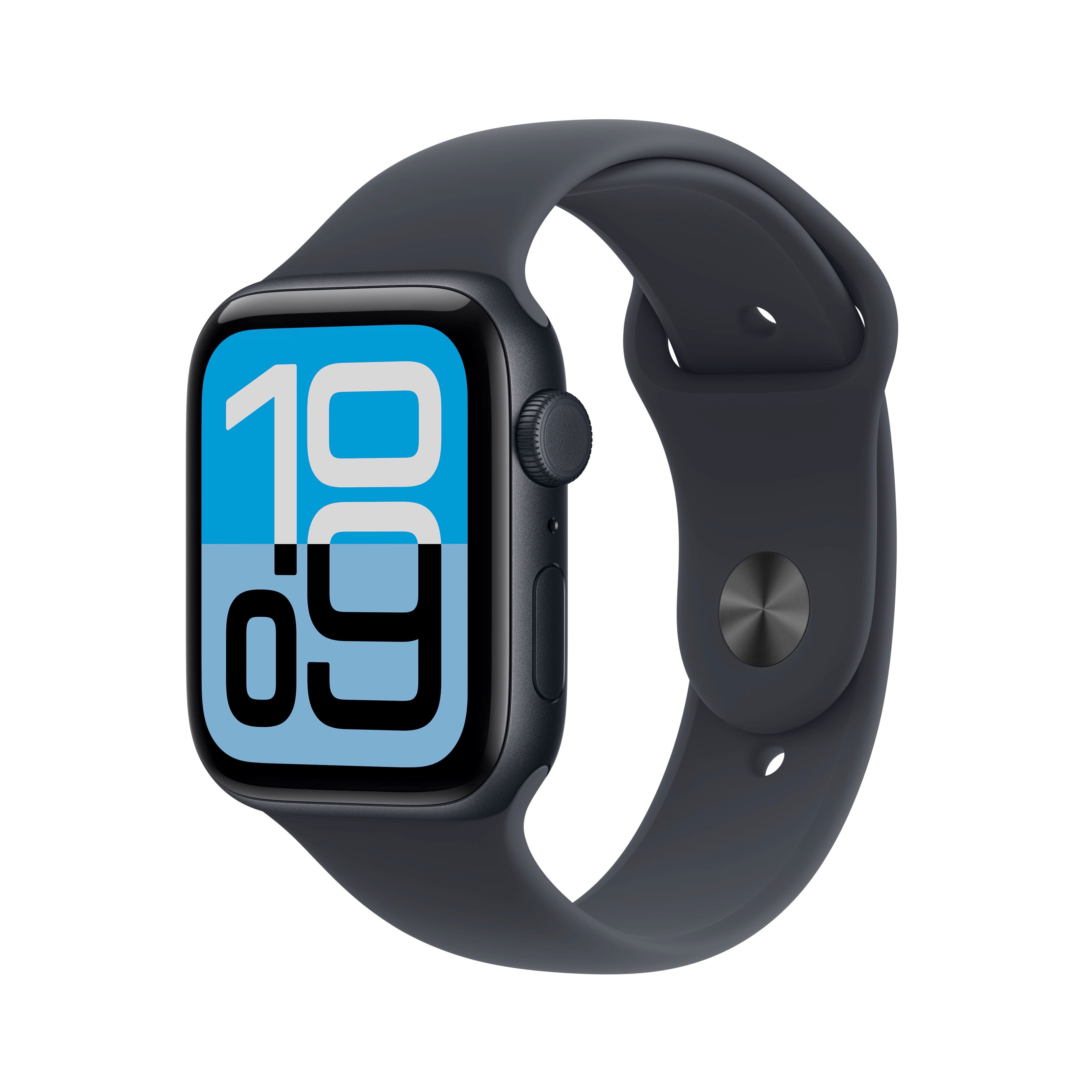 애플워치 SE 3 셀룰러 44mm 미드나이트 알루미늄, 미드나이트 스포츠 밴드 (M/L) (MEPJ4KH/A)