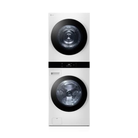 LG 트롬 오브제컬렉션 워시타워 25/21kg 릴리 화이트/릴리 화이트 (WL21WDU)