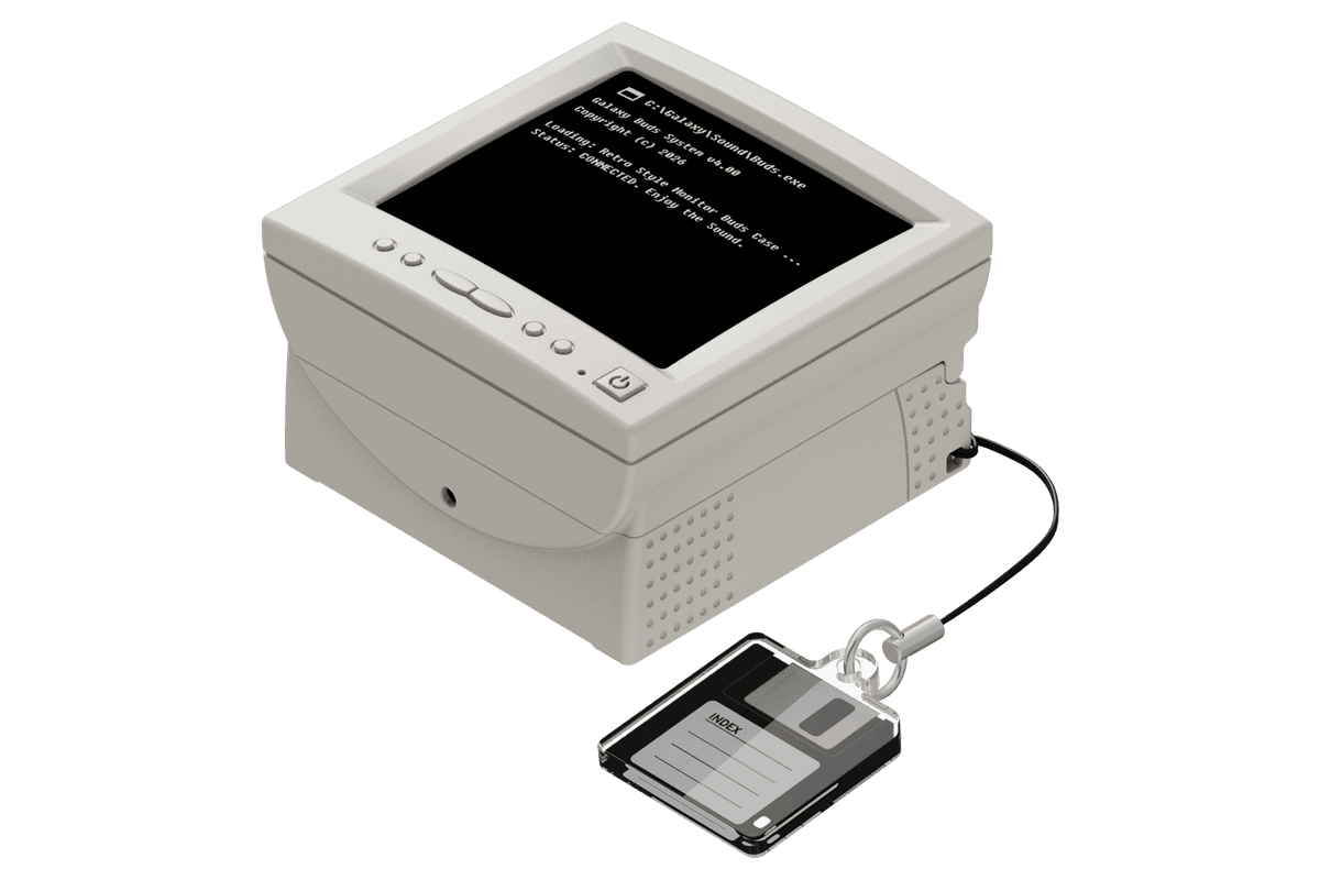 갤럭시 버즈4|버즈4 프로 케이스 (레트로 CRT 모니터) (GP-FPR640AMEUK)