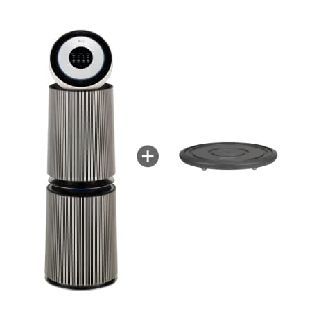 LG 퓨리케어 AI 오브제컬렉션 360˚ 공기청정기 (M 필터) + 무빙휠 세트 (AS355NSNAM)