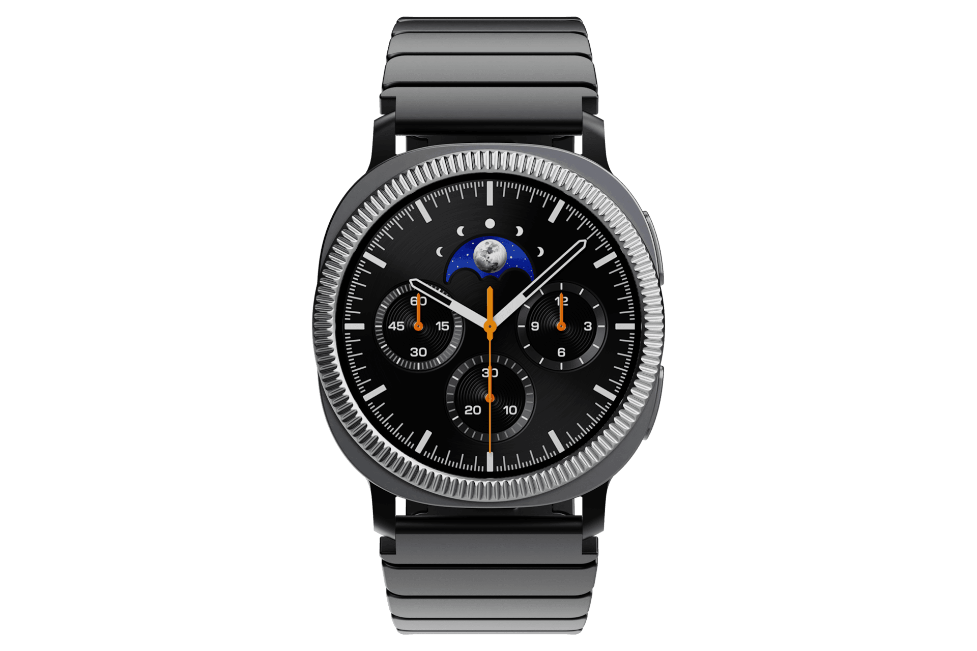 갤럭시 워치8 시리즈 메탈 밴드 with 베젤링 스티커S (40mm, 블랙) (MD-W8MB40)