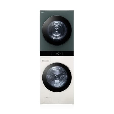 LG 트롬 오브제컬렉션 워시타워 25/21kg 네이처 그린/네이처 베이지 (WL21EGZU)