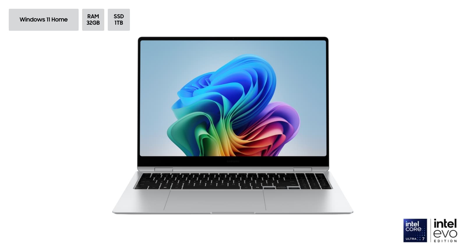 갤럭시 북5 Pro 360 40.6 cm Ultra 7 32GB 1TB 실버 (NT960QHA-KD72S)