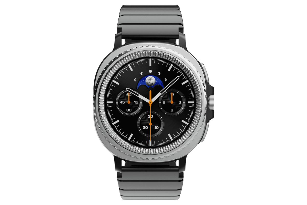 갤럭시 워치8 시리즈 메탈 밴드 with 베젤링 스티커 클래식 (46mm, 블랙) (MD-W8MB46)
