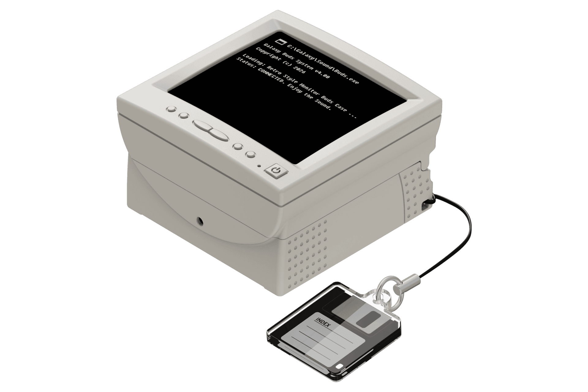 갤럭시 버즈4|버즈4 프로 케이스 (레트로 CRT 모니터) (GP-FPR640AMEUK)