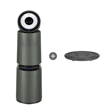 LG 퓨리케어 AI 오브제컬렉션 360˚ 공기청정기 (M 필터) + 무빙휠 세트 (AS355NGNAM)