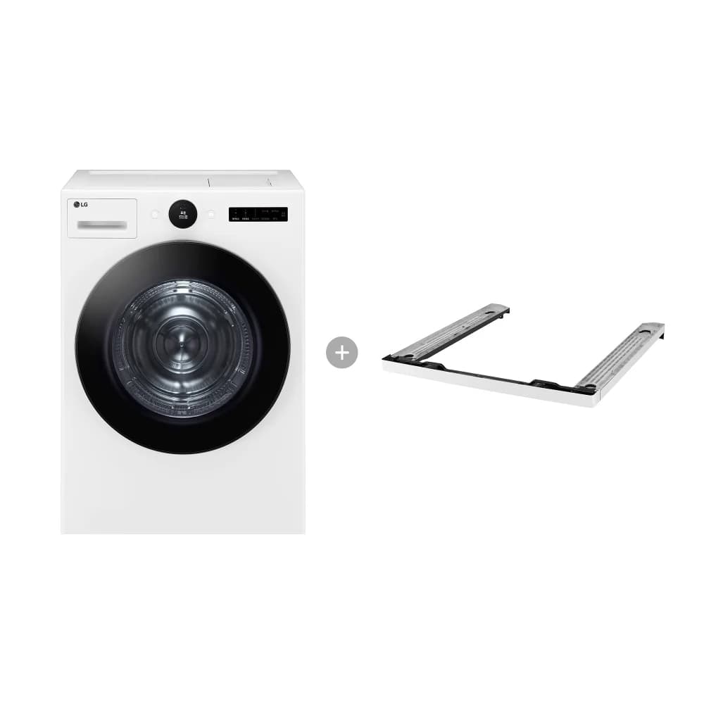LG 트롬 오브제컬렉션 건조기+스태킹키트 21kg 화이트 (RD21WS-KW)