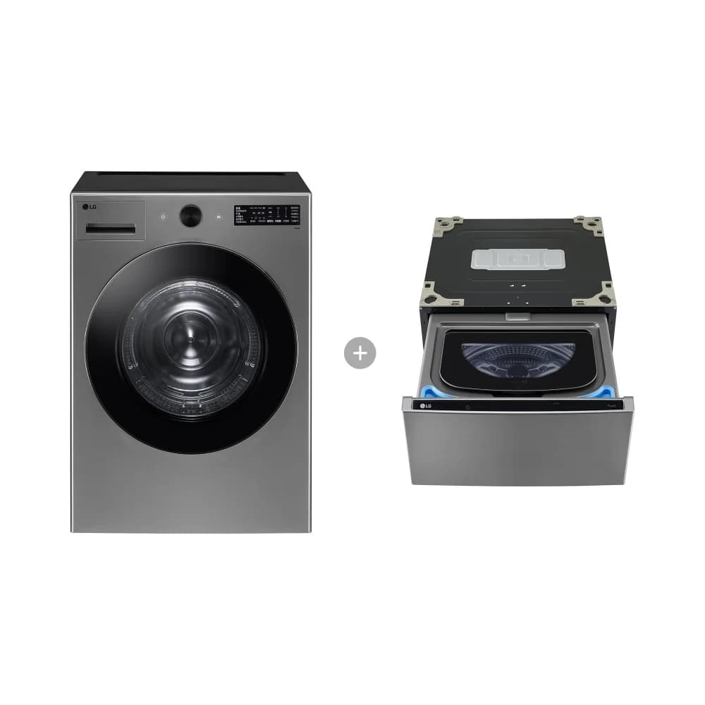 LG 트롬 오브제컬렉션 건조기+미니워시 18kg/4kg 모던 스테인리스 (RG18VNX)