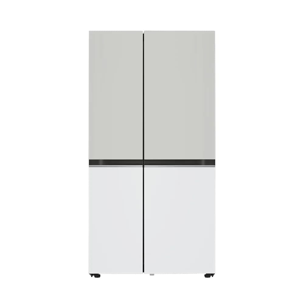LG 디오스 오브제컬렉션 베이직 냉장고 652L 그레이/화이트 (S634MGW12Q)