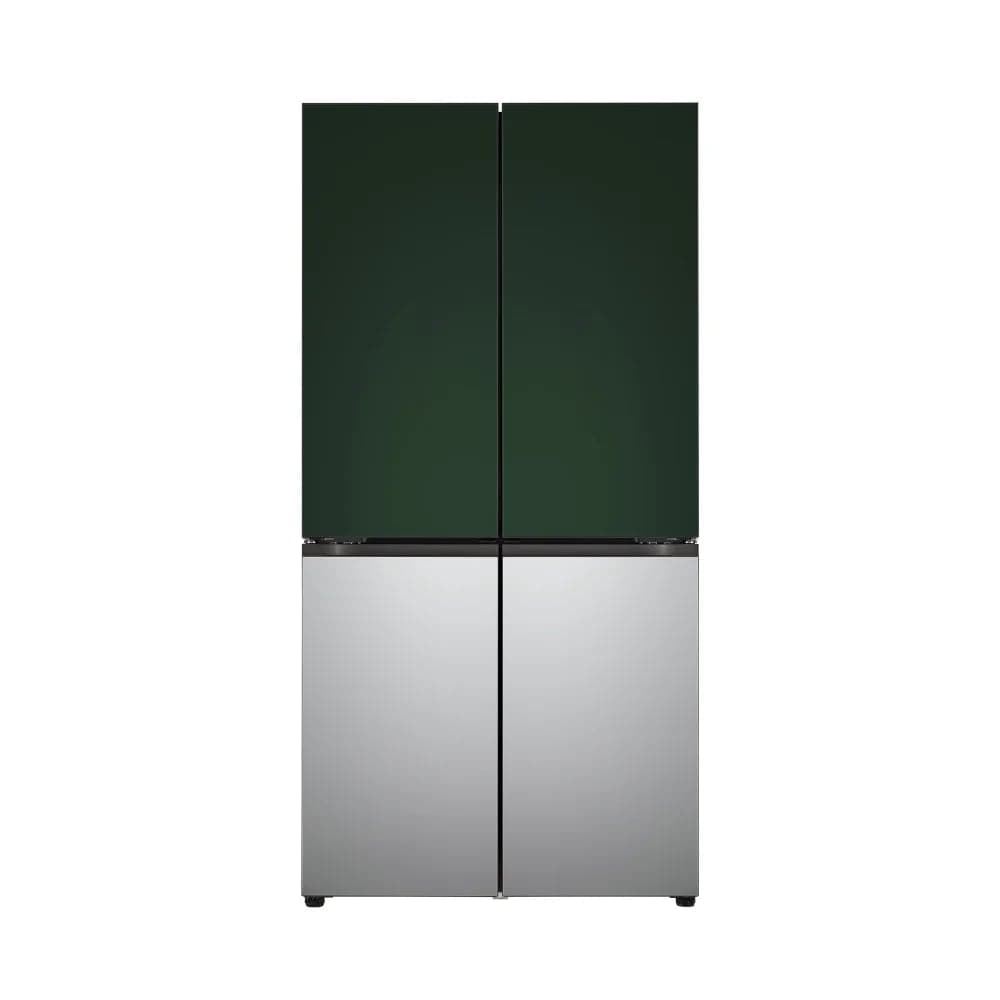 LG 디오스 오브제컬렉션 STEM 베이직 냉장고 (더블매직스페이스) 854L 그린/실버 (M875SGS282S (본체 : M875AAA282)) (M875SGS282S)